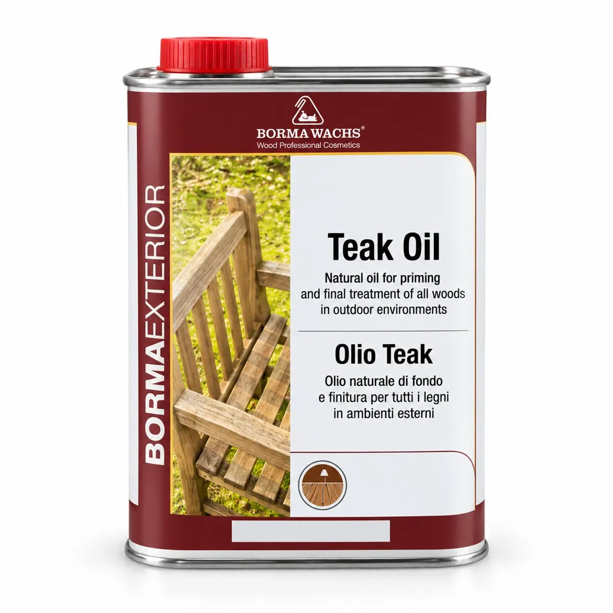 Envase de Borma Wachs Teak Oil.